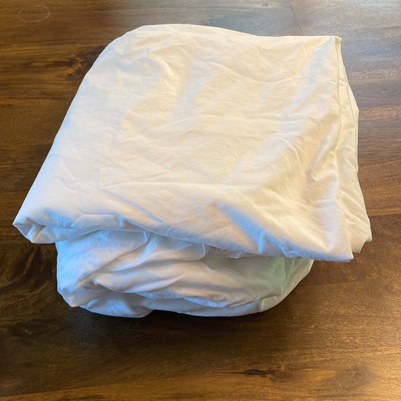 Yves Delorme Bedding Yves Delorme White Cotton King Size Fitted And